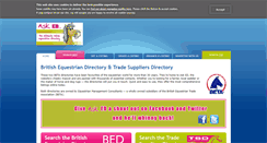 Desktop Screenshot of britishequestriandirectory.com